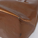 LOUIS VUITTON Monogram Vernis Reade PM Hand Bag Bronze M91146 LV Auth 211997-14