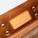 LOUIS VUITTON Monogram Vernis Reade PM Hand Bag Bronze M91146 LV Auth 211997-19
