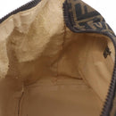 FENDI Zucca Canvas Hand Bag Black Brown Auth 212004-21