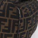 FENDI Zucca Canvas Hand Bag Black Brown Auth 212004-6