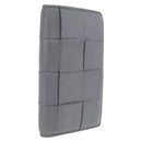 Bottega Veneta MAXI INTRECCIATO Small Cassette Wallet Leather Gray Auth 212005A-1