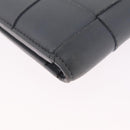 Bottega Veneta MAXI INTRECCIATO Small Cassette Wallet Leather Gray Auth 212005A-12