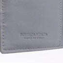 Bottega Veneta MAXI INTRECCIATO Small Cassette Wallet Leather Gray Auth 212005A-14