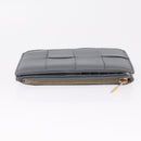 Bottega Veneta MAXI INTRECCIATO Small Cassette Wallet Leather Gray Auth 212005A-5