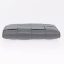 Bottega Veneta MAXI INTRECCIATO Small Cassette Wallet Leather Gray Auth 212005A-6