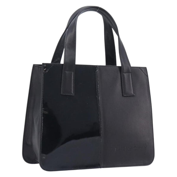 GIVENCHY Hand Bag Leather Black Auth 212010A