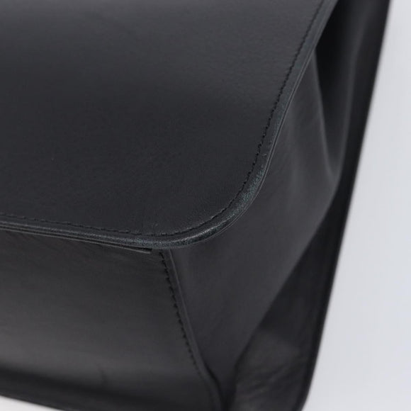 GIVENCHY Hand Bag Leather Black Auth 212010A