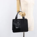 GIVENCHY Hand Bag Leather Black Auth 212010A-24