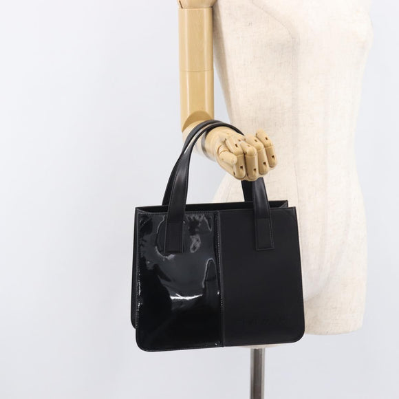 GIVENCHY Hand Bag Leather Black Auth 212010A