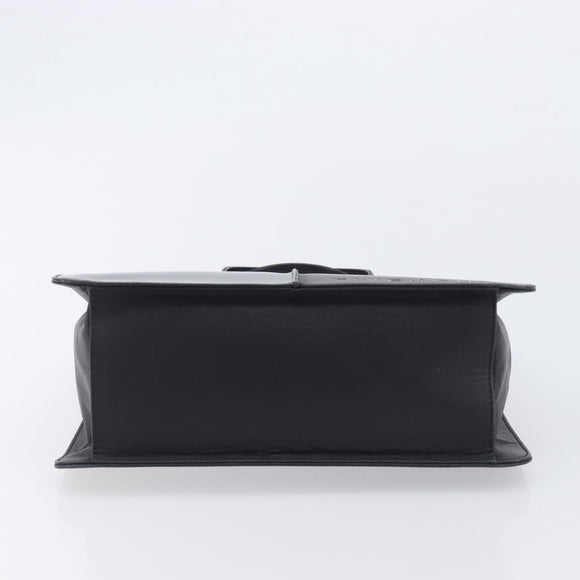 GIVENCHY Hand Bag Leather Black Auth 212010A