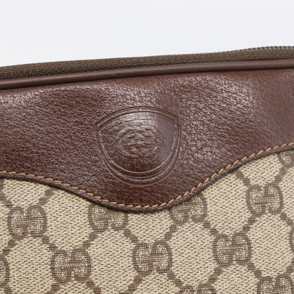 GUCCI GG Supreme Shoulder Bag PVC Beige Gold 007 115 6428 Auth 212018