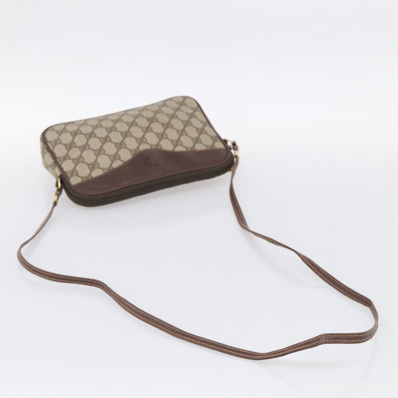 GUCCI GG Supreme Shoulder Bag PVC Beige Gold 007 115 6428 Auth 212018