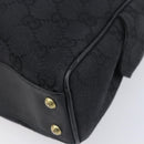 GUCCI GG Canvas Shoulder Bag Black Gold 90674 Auth 212019V-10