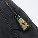 GUCCI GG Canvas Shoulder Bag Black Gold 90674 Auth 212019V-14
