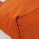 PRADA Tote Bag Nylon Orange Gold Auth 212022V-11
