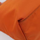 PRADA Tote Bag Nylon Orange Gold Auth 212022V-13