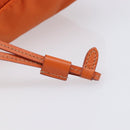 PRADA Tote Bag Nylon Orange Gold Auth 212022V-15