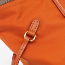 PRADA Tote Bag Nylon Orange Gold Auth 212022V-16