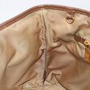 PRADA Tote Bag Nylon Orange Gold Auth 212022V-22