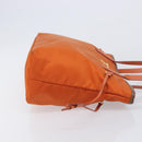 PRADA Tote Bag Nylon Orange Gold Auth 212022V-4
