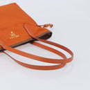 PRADA Tote Bag Nylon Orange Gold Auth 212022V-7