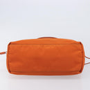 PRADA Tote Bag Nylon Orange Gold Auth 212022V-9