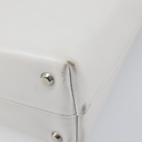 GIVENCHY Shoulder Bag Leather White Auth 212025