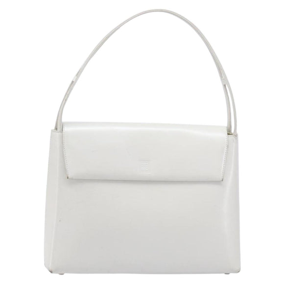 GIVENCHY Shoulder Bag Leather White Auth 212025