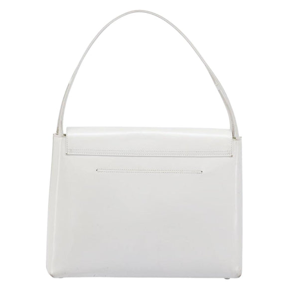 GIVENCHY Shoulder Bag Leather White Auth 212025