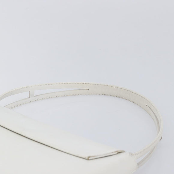 GIVENCHY Shoulder Bag Leather White Auth 212025