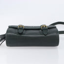 Polo Ralph Lauren Shoulder Bag Leather Green Gold Auth 212027A-10