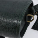 Polo Ralph Lauren Shoulder Bag Leather Green Gold Auth 212027A-13