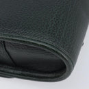 Polo Ralph Lauren Shoulder Bag Leather Green Gold Auth 212027A-14