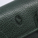 Polo Ralph Lauren Shoulder Bag Leather Green Gold Auth 212027A-17