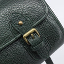Polo Ralph Lauren Shoulder Bag Leather Green Gold Auth 212027A-18