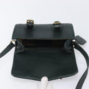 Polo Ralph Lauren Shoulder Bag Leather Green Gold Auth 212027A-19