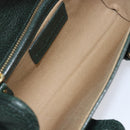 Polo Ralph Lauren Shoulder Bag Leather Green Gold Auth 212027A-21