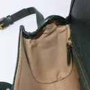Polo Ralph Lauren Shoulder Bag Leather Green Gold Auth 212027A-23