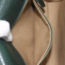 Polo Ralph Lauren Shoulder Bag Leather Green Gold Auth 212027A-25