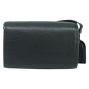 Polo Ralph Lauren Shoulder Bag Leather Green Gold Auth 212027A-3