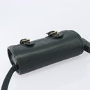 Polo Ralph Lauren Shoulder Bag Leather Green Gold Auth 212027A-6