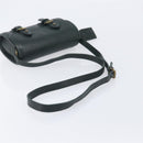Polo Ralph Lauren Shoulder Bag Leather Green Gold Auth 212027A-7