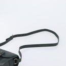 Polo Ralph Lauren Shoulder Bag Leather Green Gold Auth 212027A-8