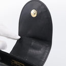 GIVENCHY Hand Bag Leather Black Gold Auth 212037-16