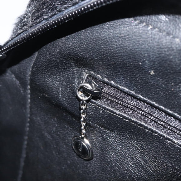 GUCCI Shoulder Bag Harako Leather Black Silver 001 2058 1758 5 Auth 212039
