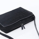 GUCCI Shoulder Bag Harako Leather Black Silver 001 2058 1758 5 Auth 212039-6