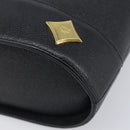 MCM Hand Bag Leather Black Gold Auth 212043-10