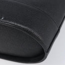 MCM Hand Bag Leather Black Gold Auth 212043-12