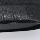 MCM Hand Bag Leather Black Gold Auth 212043-14