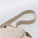 CHANEL New Travel Line Hand Bag Canvas 2way Beige Silver CC Auth 212044A-10